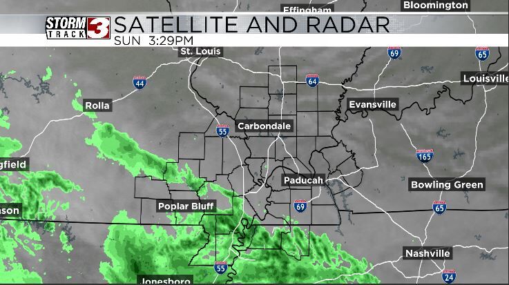 Showers weakening and pulling away